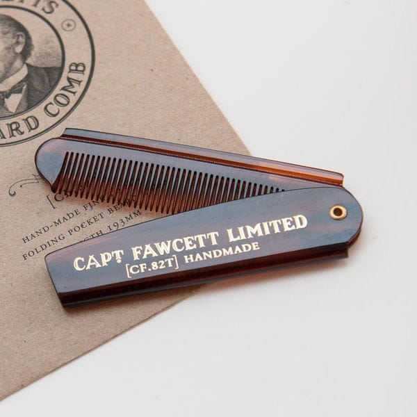 Captain Fawcett Folding Pocket Beard Comb (CF.82T), фото 1