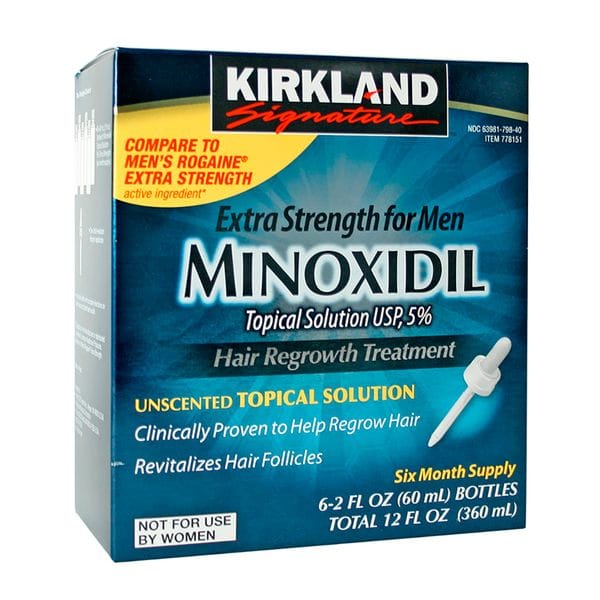Лосьон для роста волос Kirkland Minoxidil 5% (6мес.) полный курс, фото 3