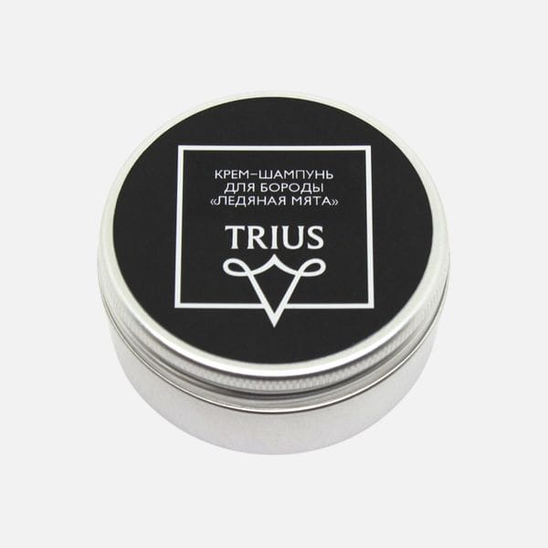 Крем-шампунь для бороды и усов Trius c ароматом Ледяная мята, купить в интернет-магазине Brutalbeard
